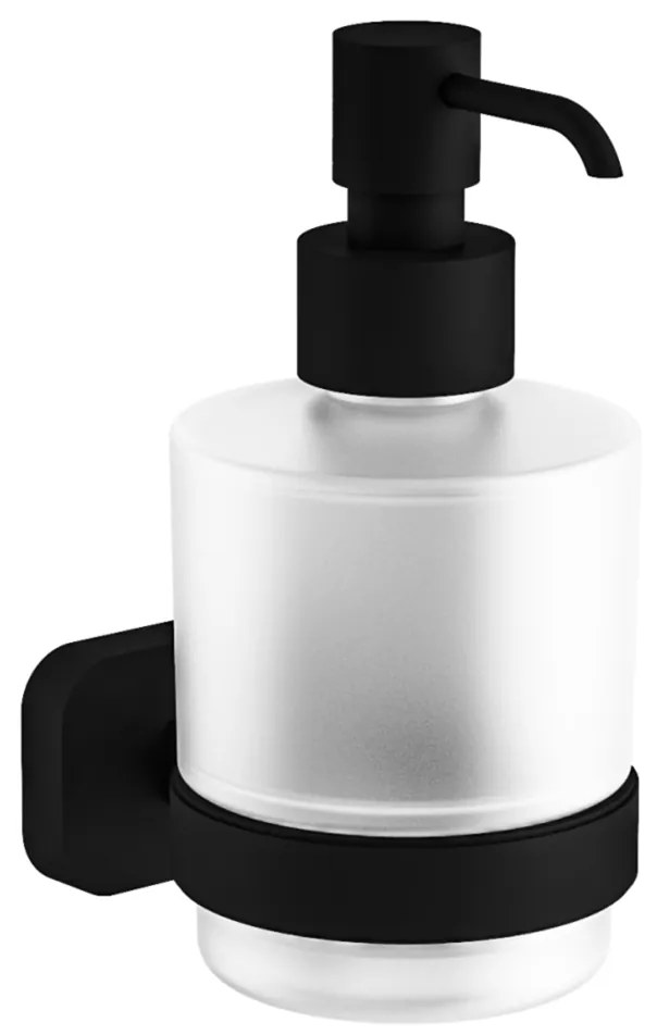 Eastbrook Asti messing zeepdispenser zwart mat