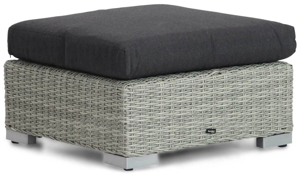 Garden Collections Cuba Lounge Voetenbank Wicker Grijs