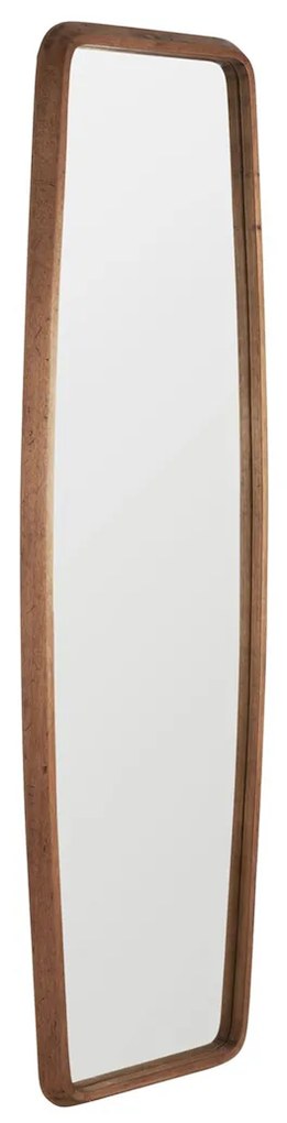 Must Living Morris Grote Ovale Spiegel Van Hout Naturel - 60x200cm