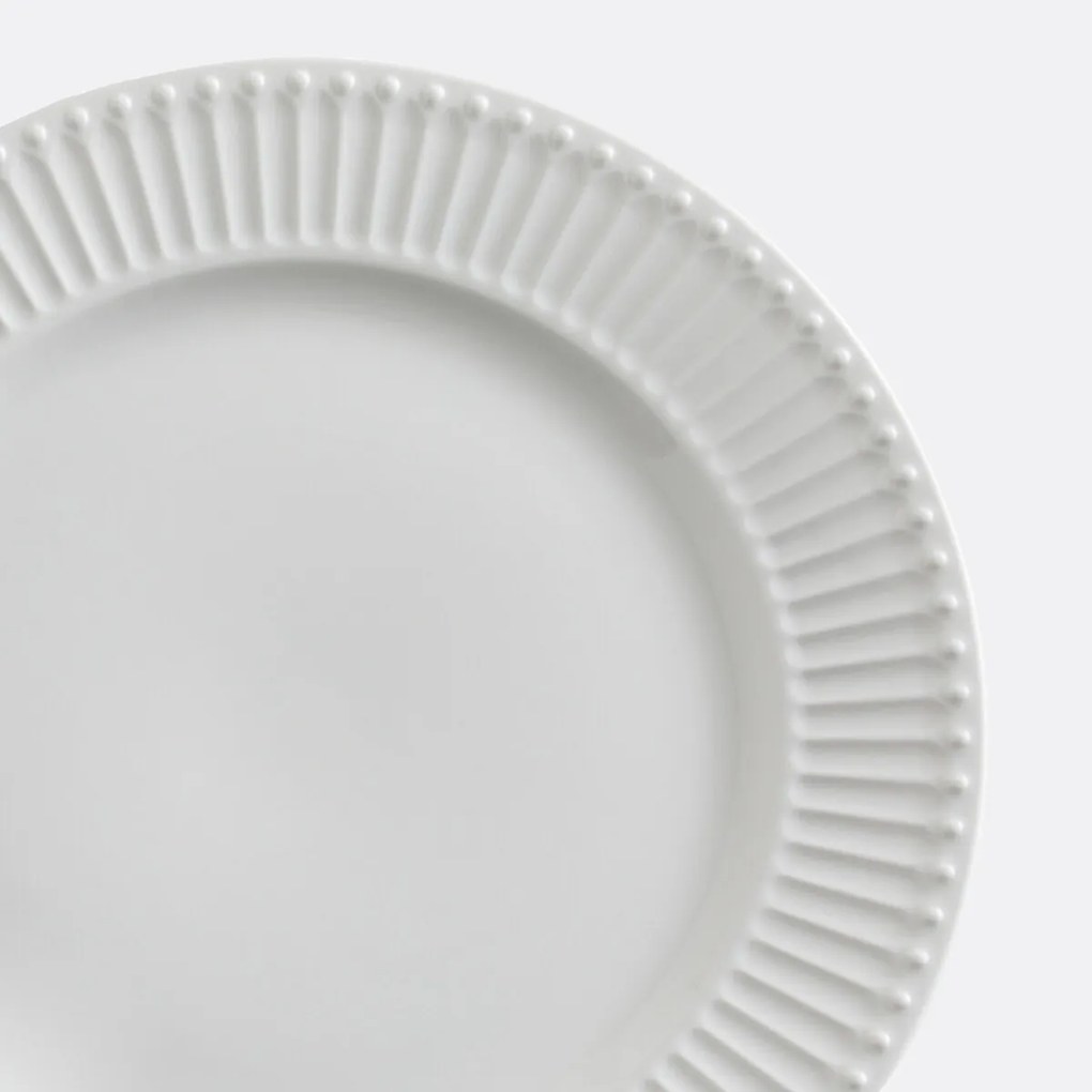 Set van 6 platte borden in porselein, Jewely