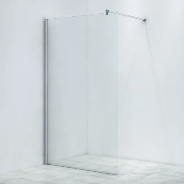 Saniclass Bellini inloopdouche 120x200cm 8mm veiligheidsglas anti kalk chroom OUTLET WR120-C/C