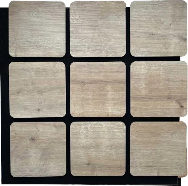 Kubus Vilt Woodie Paneel Light -  cm x  cm x  cm | 2.8 kg | Paneli akoestische wandpanelen - AKU Wandpanelen