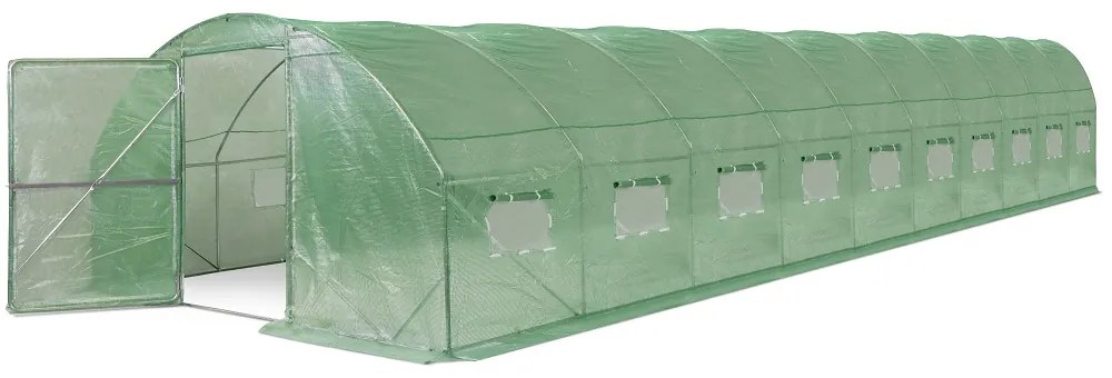 Folie tunnel 4x12m Garden Point groen met deur