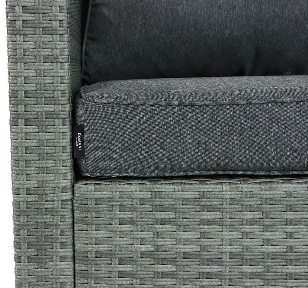 Hoek loungeset 5 personen Wicker Grijs Domani Furniture Rocco