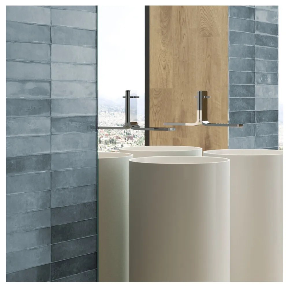 Wandtegel 7,5x30 Cm Cifre Omnia Blue Glans RBT157