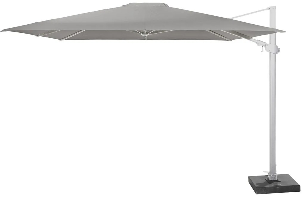 4 Seasons Outdoor Siesta 300 x 300 cm parasol charcoal/wit frame SALE  Parasol    antraciet weerbestendig