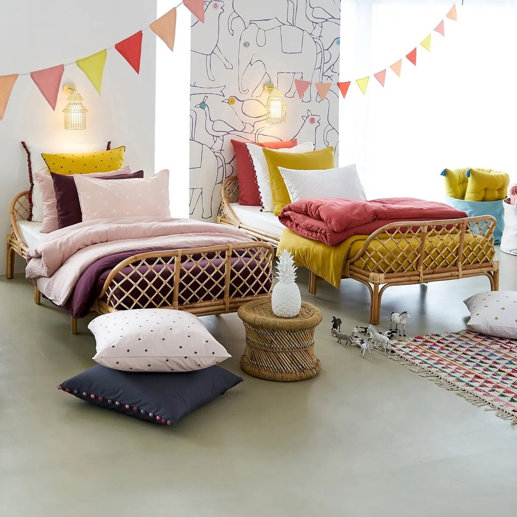 Kinderbed in rotan met bedbodem, Katsuki