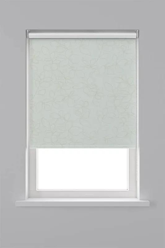 Decosol Rolgordijn Verduisterend Structuur - Wit 180 x 190 cm