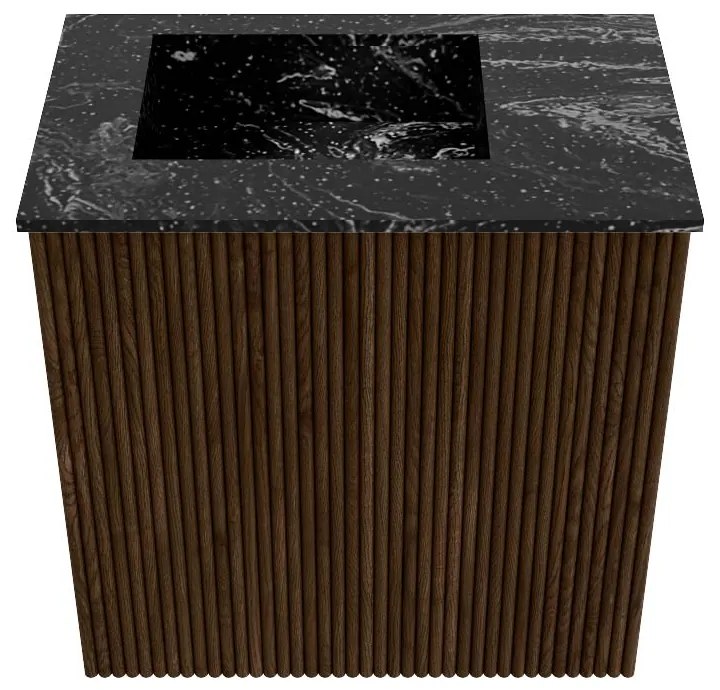 Mondiaz Joya DLux 40cm toiletmeubel walnut met wastafel faye links 1 kraangat lava