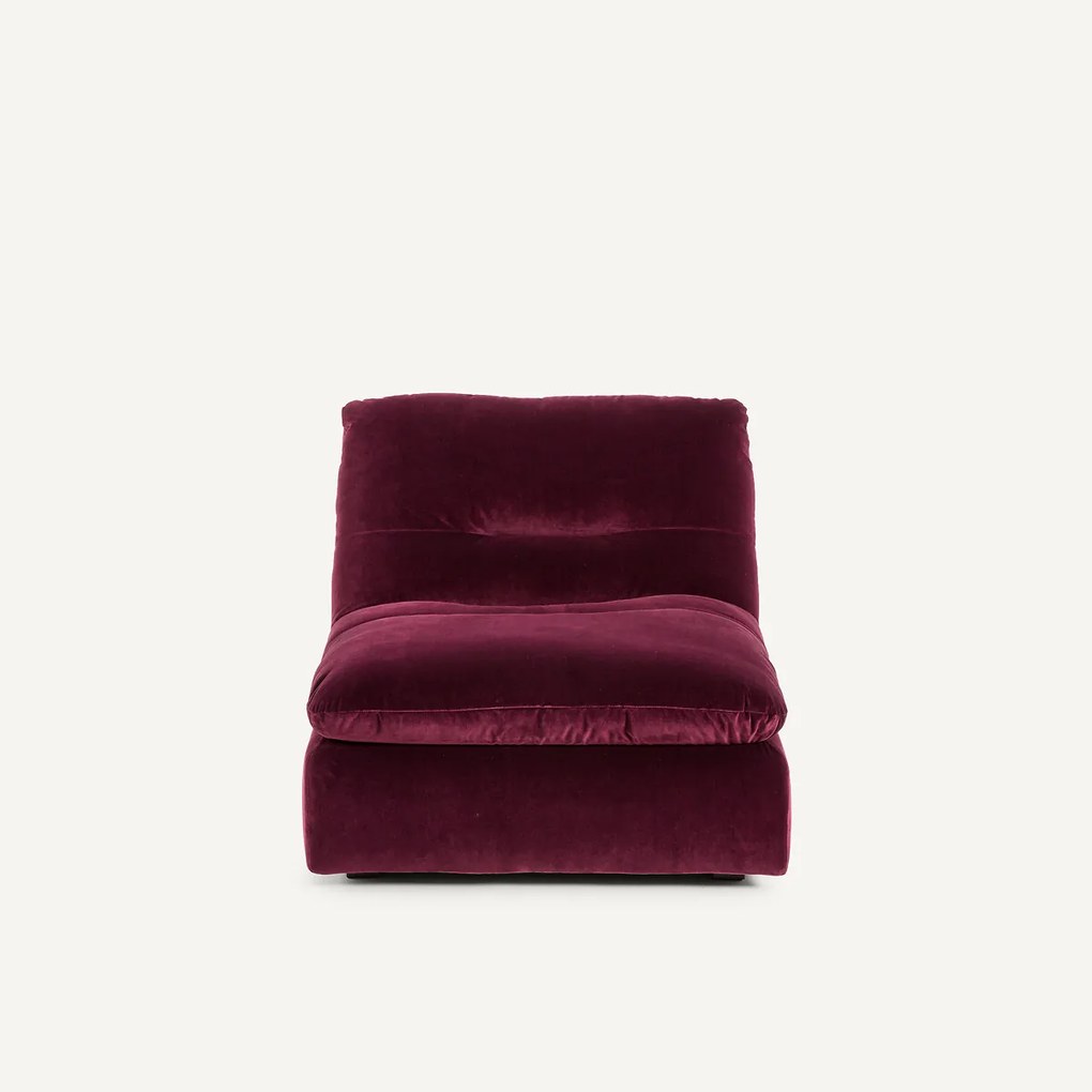 Modulaire fauteuil in fluweel, GIULIANO