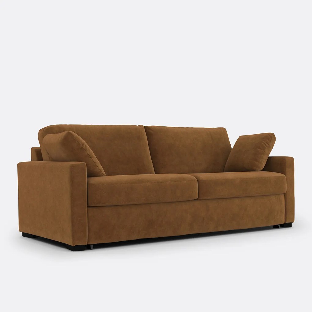 2, 3 of 4 zits slaapbank, Comfort Bultex®, fluweel, TIMOR