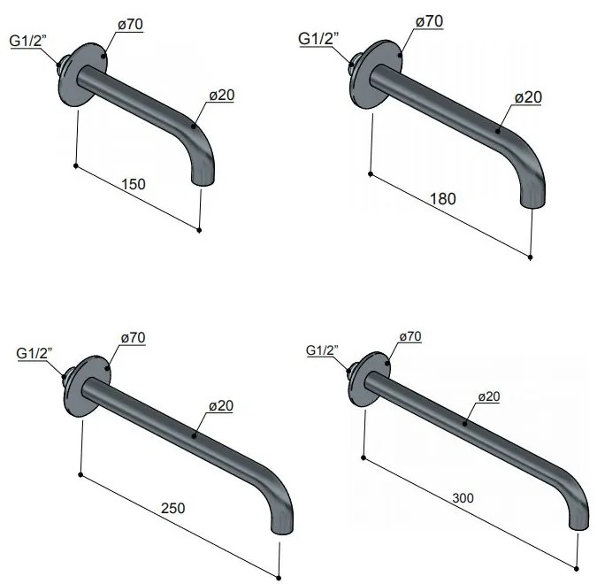Hotbath Cobber Uitloop 18cm Geborsteld Messing CB095