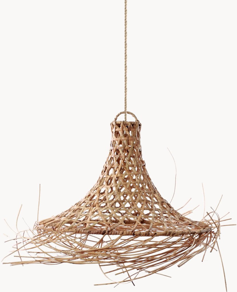 Handgeweven rotan lampenkap Mykonos, in verschillende formaten