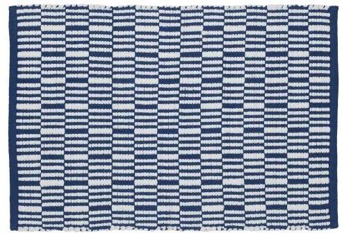 Badmat Antislip Sealskin Bandra Paper Cotton Royaal Blauw 60x90cm