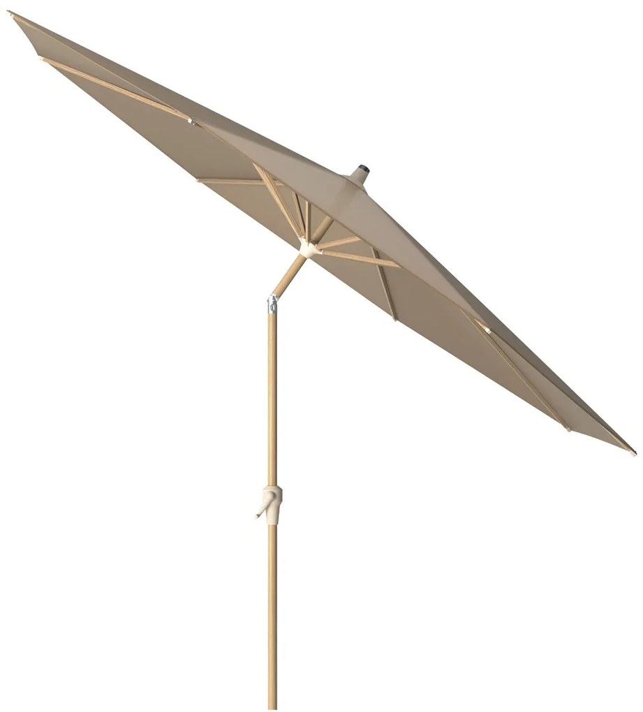 Platinum Riva stokparasol 3 m. rond - Teak Taupe - Op=Op