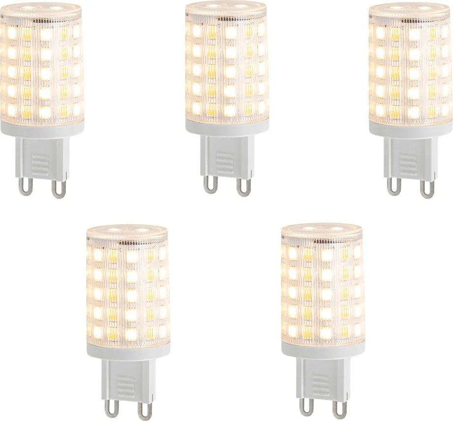Set van 5 Smart G9 dimbare LED lampen helder 2.5W 250 lm 2700-6500K Zigbee