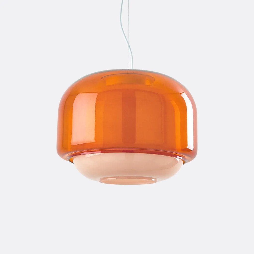 Hanglamp van gekleurd glas Ø30,5 cm, KINOKO