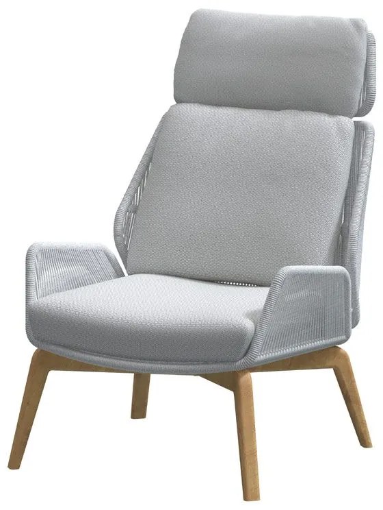 4 Seasons Outdoor Carthago balkonset frozen 2-delig  Loungestoel    houtkleur weerbestendig
