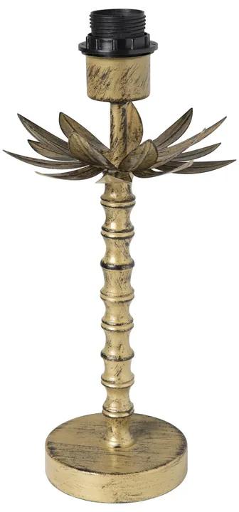 Lampvoet palmboom - goud - ⌀16x36 cm