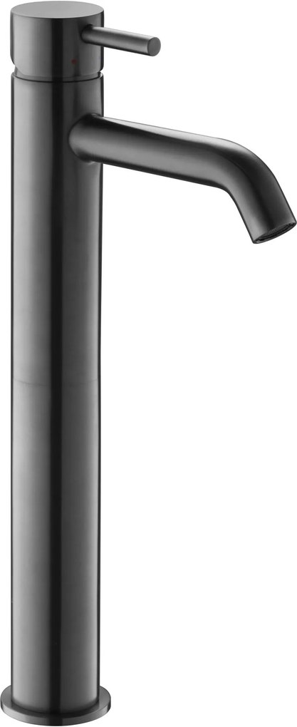 Saqu Eurotrend verhoogde wastafelkraan gunmetal