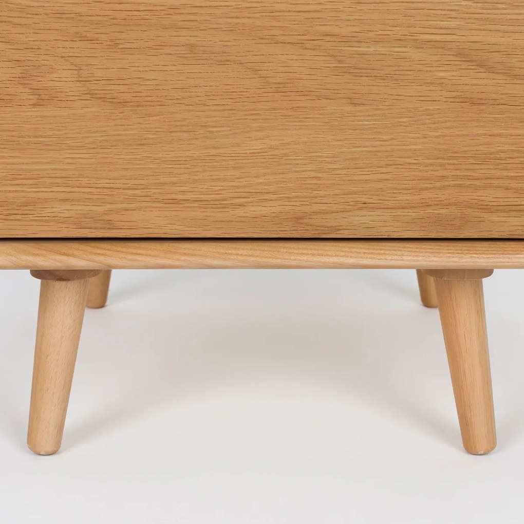 Zuiver Rise Natural Design Ladenkast Gebogen Eikenhout - 40x45x112cm.