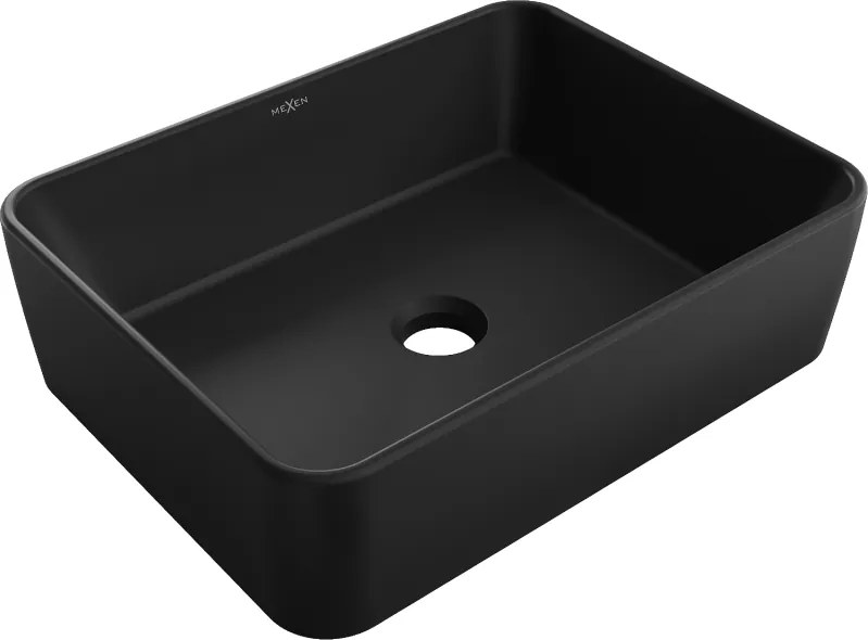 Mexen Catia opzetwastafel 48 x 37 cm, zwart mat - 21314885