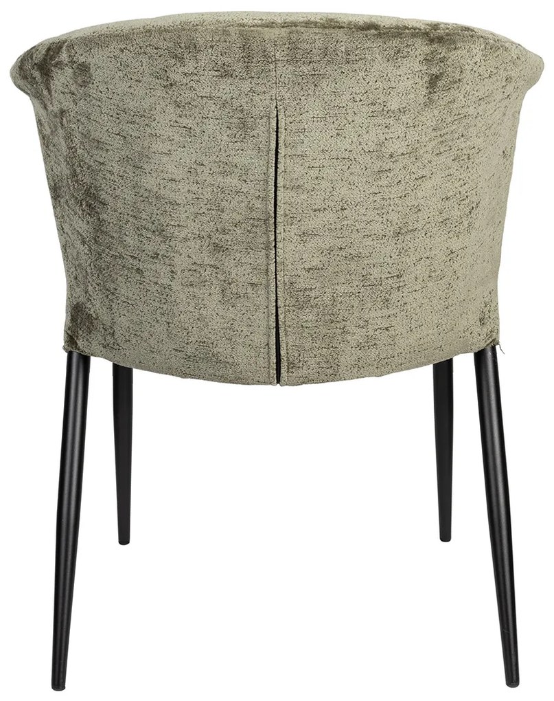 Dutchbone Georgia Groene Eetkamerstoel Vintage Velvet