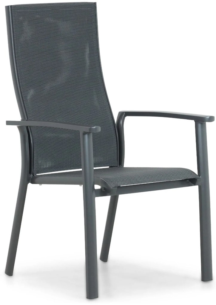 Tuinset 4 personen 90 cm Aluminium/textileen Grijs Hartman Sitges/Mateo