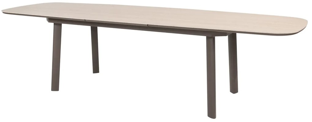 Taste by 4 Seasons Manolo uitschuifbare tuintafel terre met keramisch blad 230 - 290 cm SALE Tuintafel bruin weerbestendig