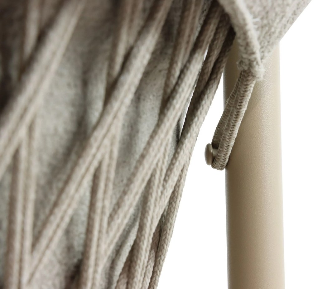 Tuinstoel Aluminium/rope Taupe-naturel-bruin 4 Seasons Outdoor Allora