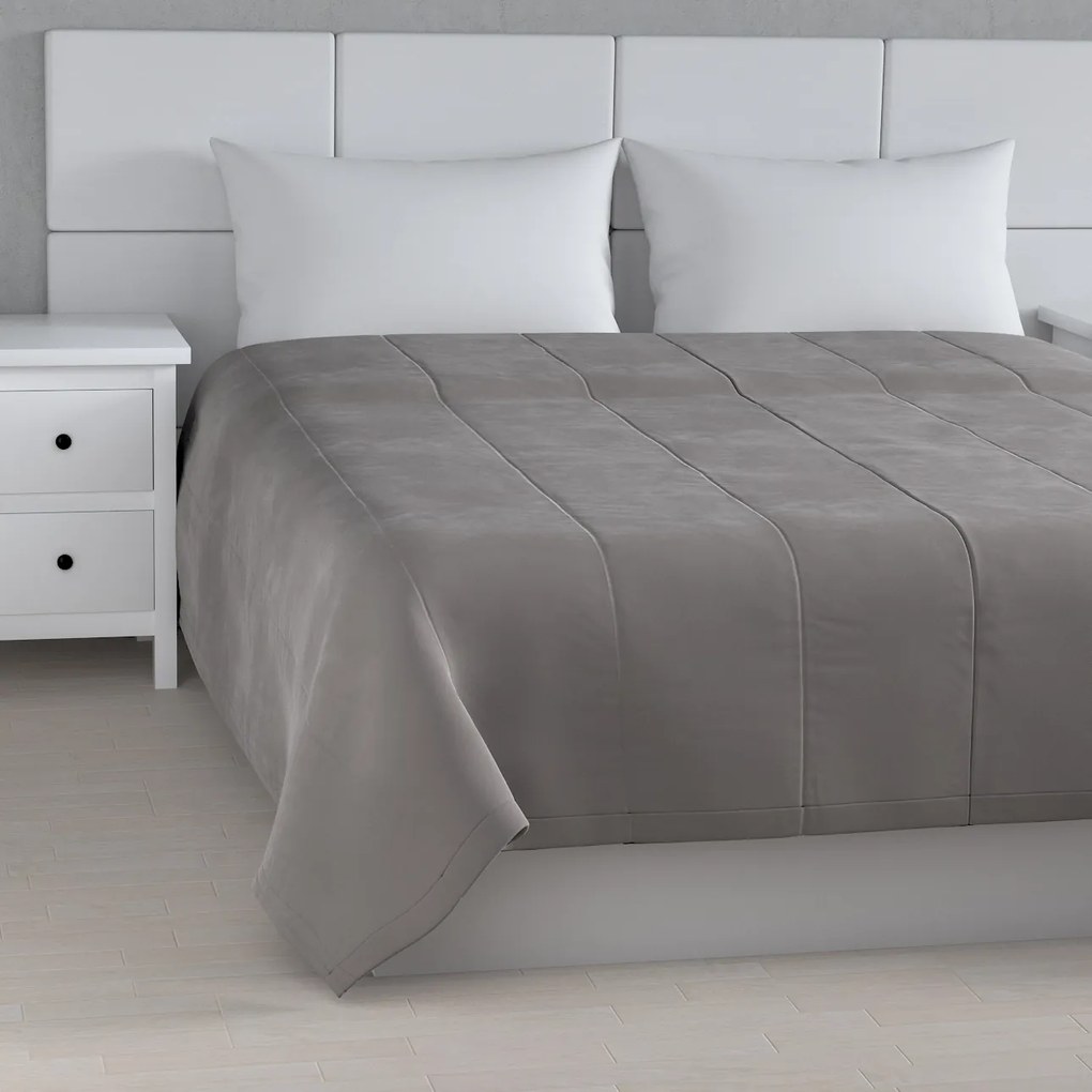 Dekoria Sprei Velvet, licht grijs