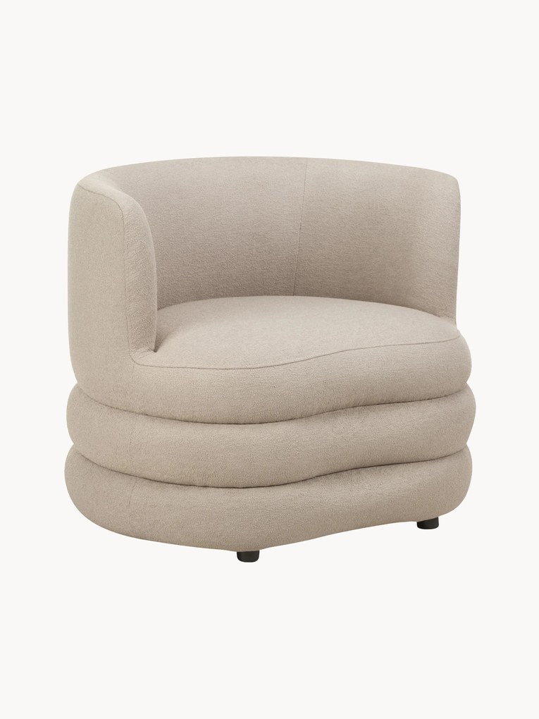 Design bouclé fauteuil Solomon