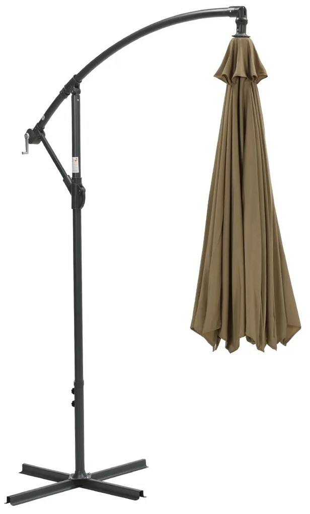 Garden Impressions Athene Zweefparasol Ø300 cm taupe