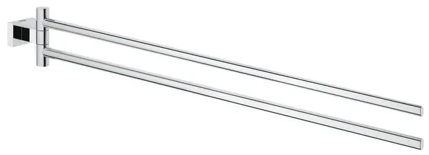 GROHE Essentials Cube Handdoekhouder - 43.9cm - dubbel - draaibaar - chroom 40624001