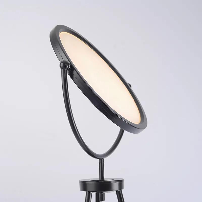Moderne vloerlamp zwart incl. LED en dimmer tripod - Vincent Modern Binnenverlichting Lamp