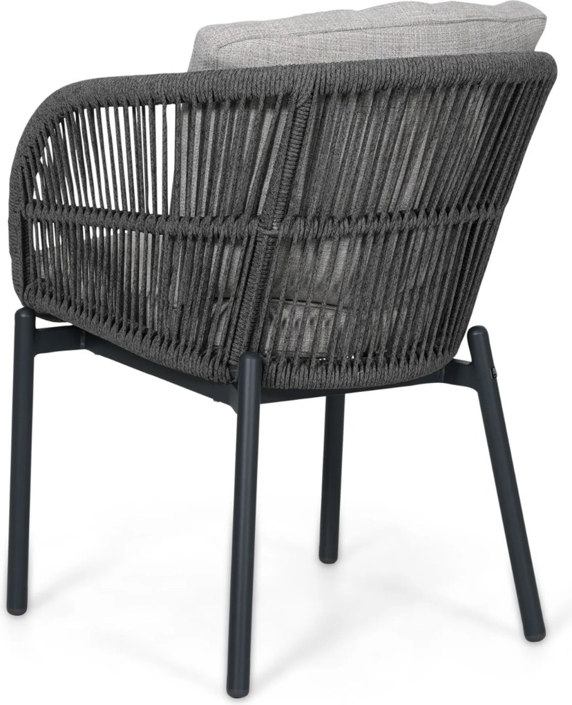 Tuinset 6 personen 150 cm Rope Grijs Lifestyle Garden Furniture Monaco/Xento