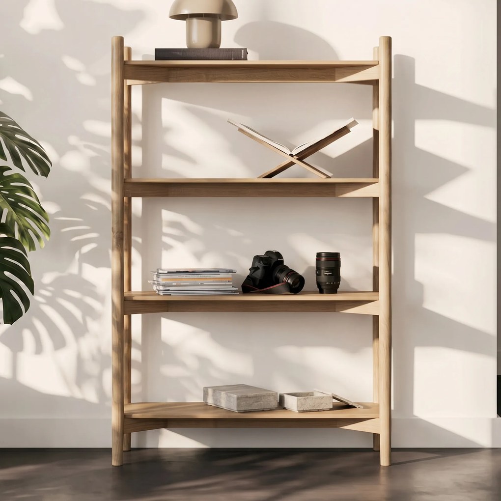 Open Vakken Kast Eiken Hout - 110x40x170cm.