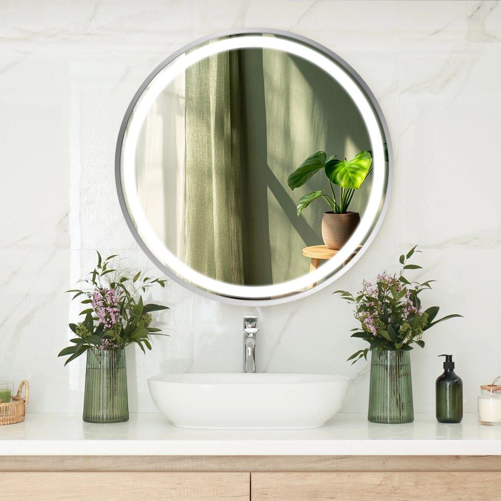 LED-spiegel in lijst voor de badkamer C4