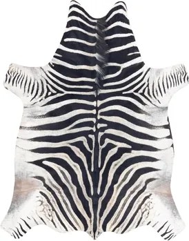 Kleden Wit Rugsx Tapijt Kunstleer Bydlęca, Zebra G5128-1 wit-zwar 100x150 cm