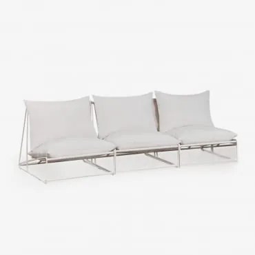 Amaro 3-delige Modulaire Tuinbank Gardenia Wit - Sklum