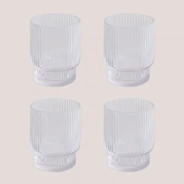 Set Van 4 Glazen Van 30 Cl Yulia Transparant - Sklum