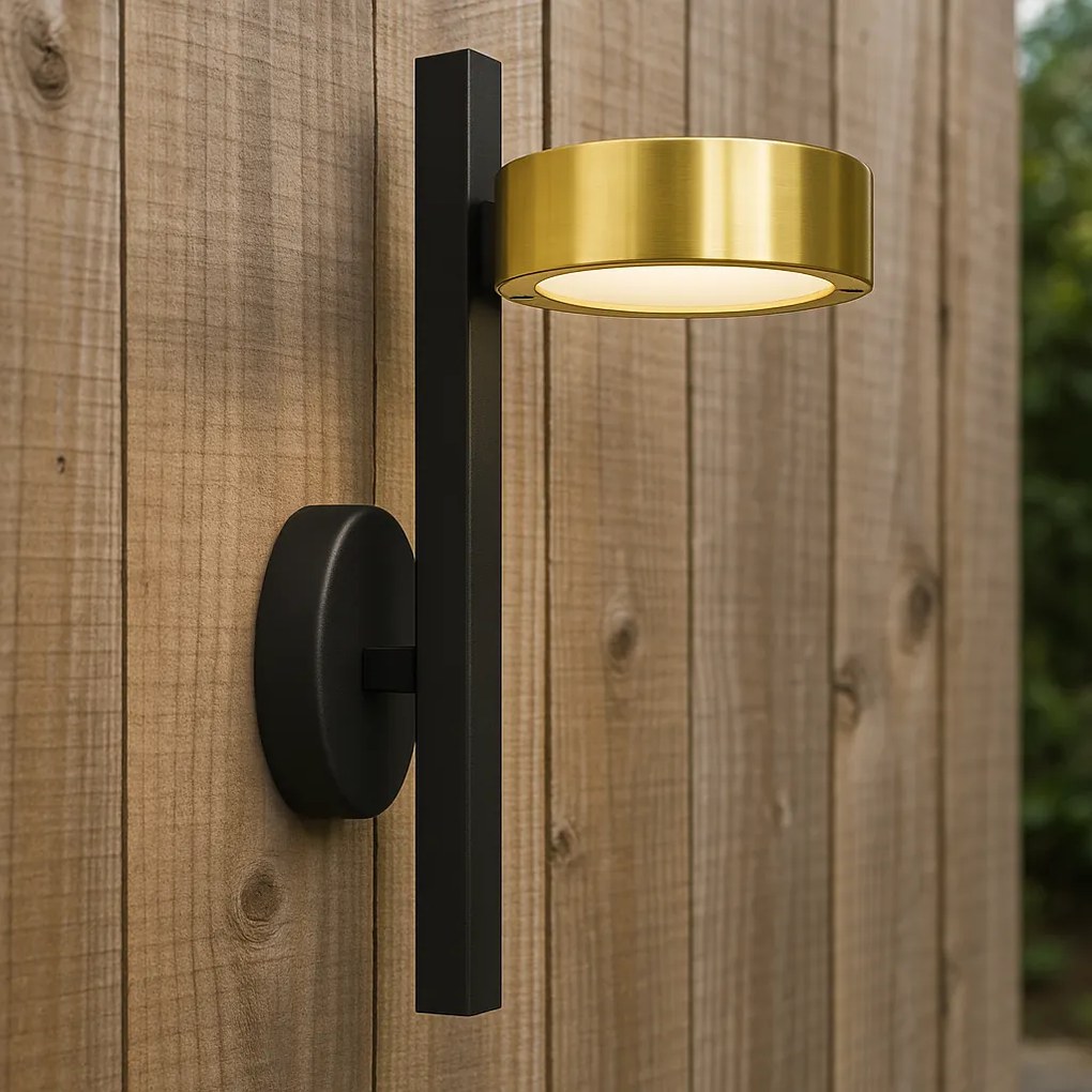 Wandlamp LED Orion messing 3 stuks