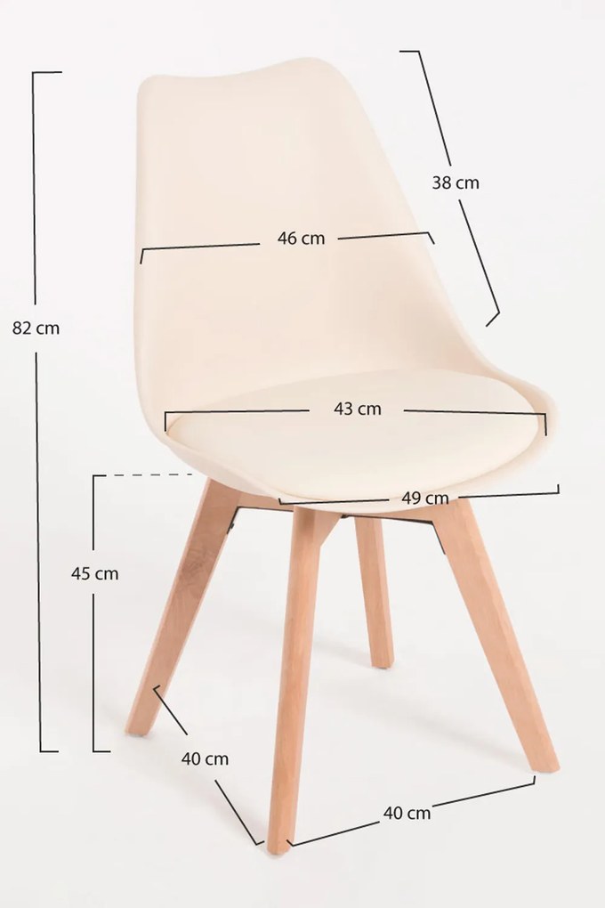 Set 4 Synk Basic Stoelen