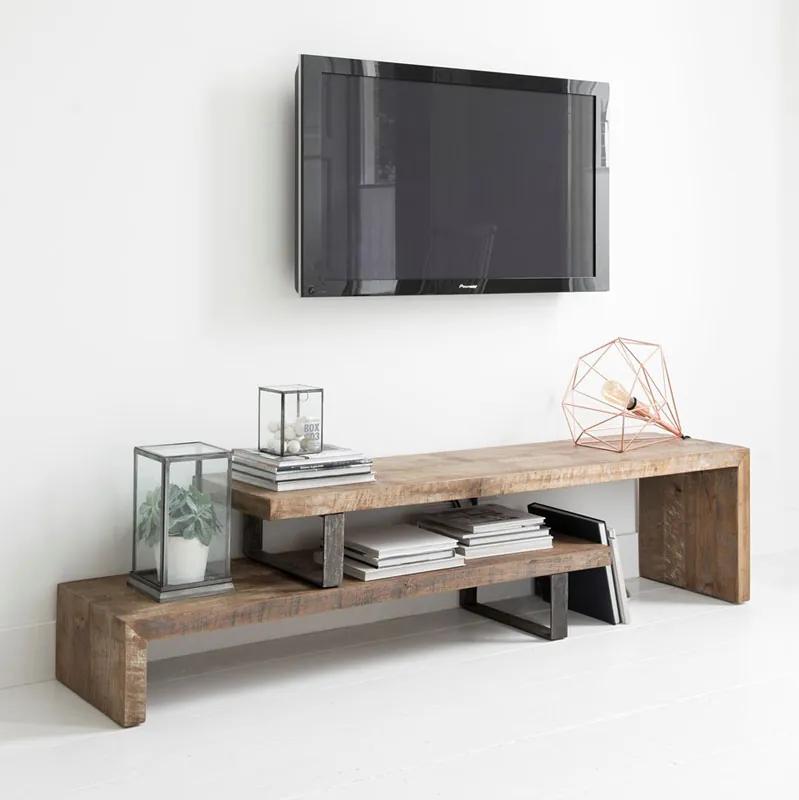 D-Bodhi Soul Tv-meubel Met Zwarte Ijzeren Frame 45x160 Cm - 160x40x45cm.
