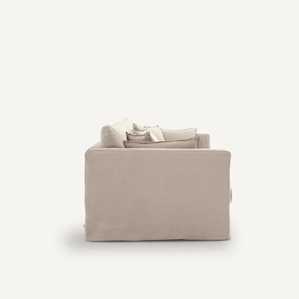 Bank 3-, 4- of 5-zits, in gekreukt linnen, Neo Kinkajou