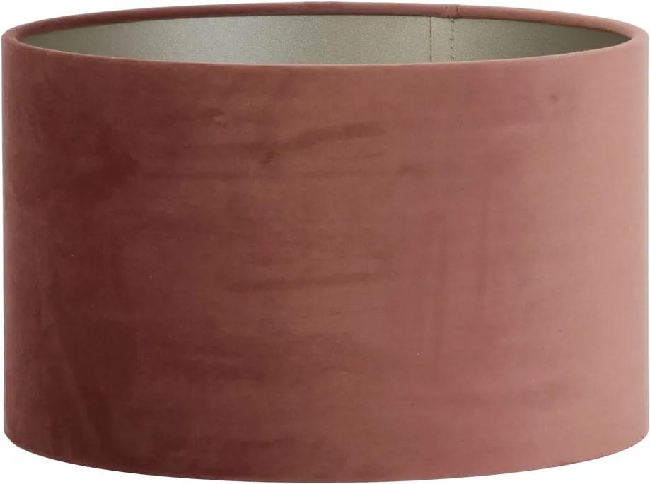 Lampenkap cilinder VELOURS - 35-35-21cm - dusky pink