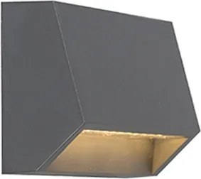 Moderne buitenwandlamp donkergrijs incl. LED IP54 - Sandstone 1