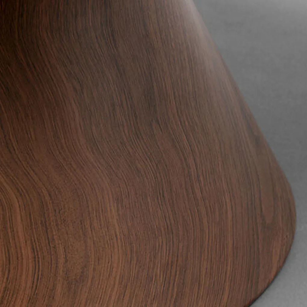 Ronde Salontafel Walnoot - 70 X 70cm.