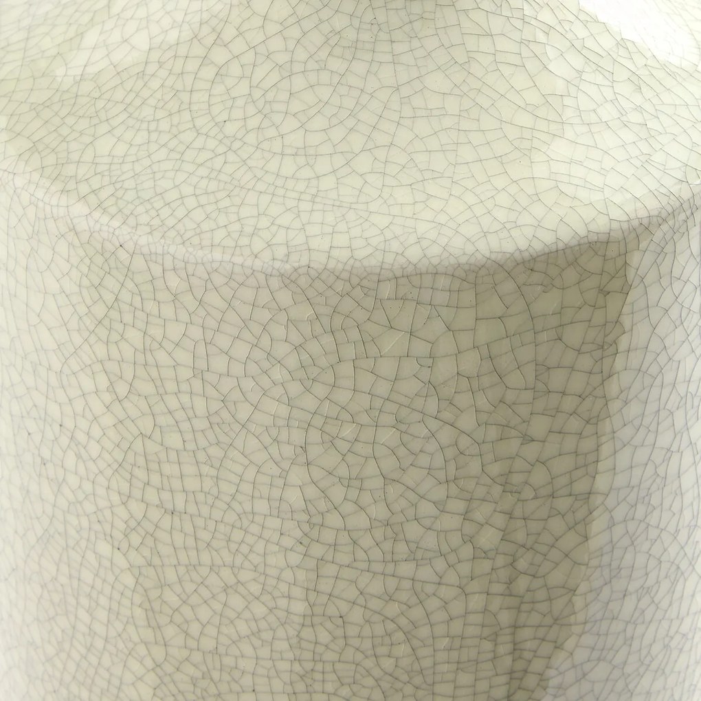 Gebarsten aardewerk vaas, hoogte 36 cm, CATANE