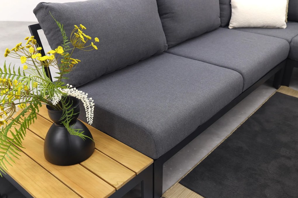 Avalounge loungeset - Aluminium/teakhout - 5 persoons